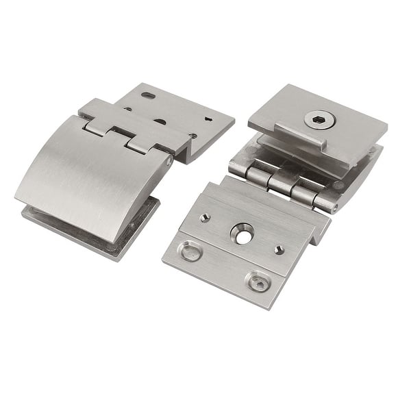 Shop 5mm 8mm Thick Wall Mounted Glass Holders Cabinet Door Hinges