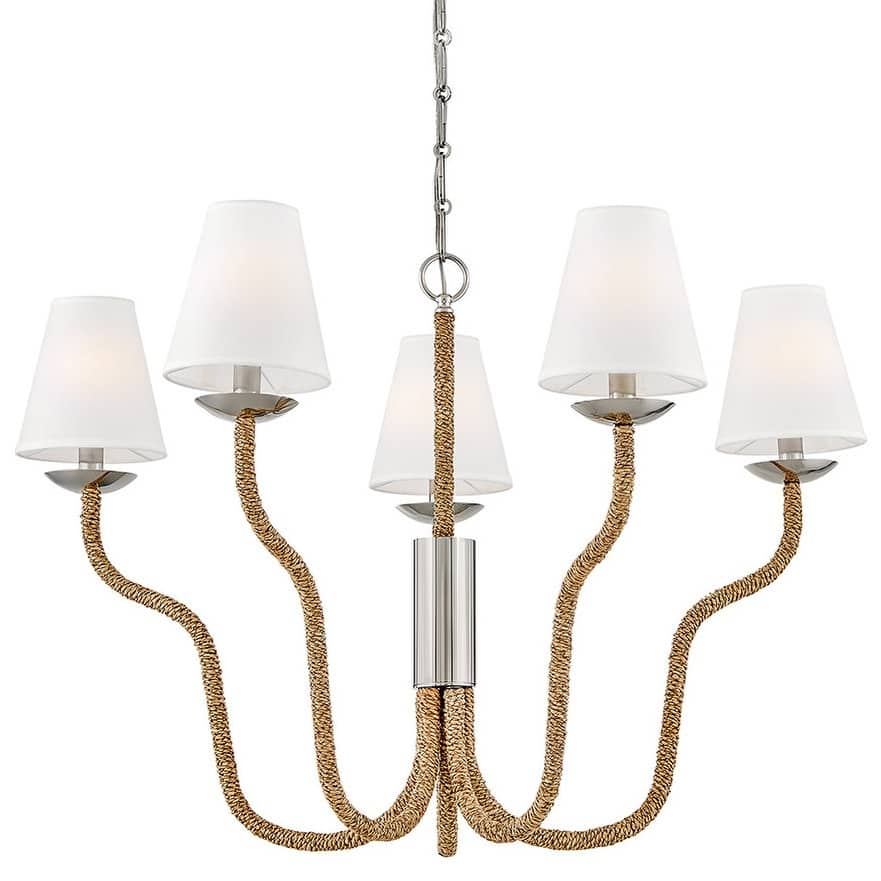 Hinkley Lighting 48444 Harwich 5 Light 36" Wide LED Chandelier