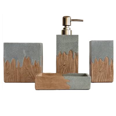 Bathroom Accessories Set 4 Pcs - N/A