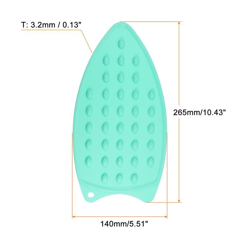 2pcs Silicone Iron Rest Pad Hot Resistant Mat Iron Rest Plate - Turquoise