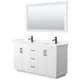 Option White / Giotto Quartz Top / Matte Black Hardware