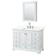 Option White / Giotto Quartz Top / Polished Chrome