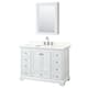 Option White / Giotto Quartz Top / Polished Chrome