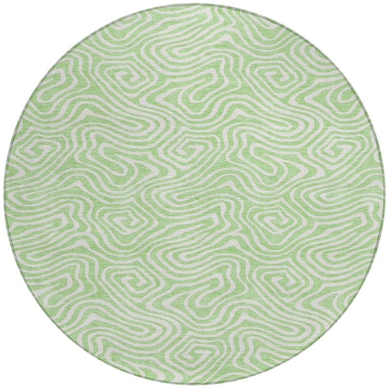 HomeRoots Abstract Transitional Rectangle Outdoor Rug