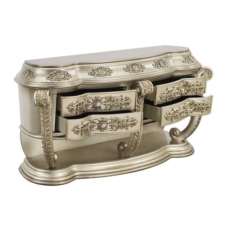 Davies Champagne and Gold 4-Drawer Dresser