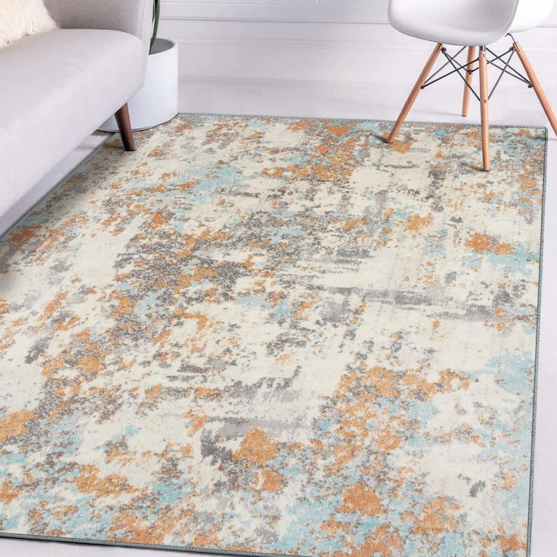 Luxe Weavers Modern Abstract Medium Pile Area Rug, Indoor Carpet - 8x10 - Multi