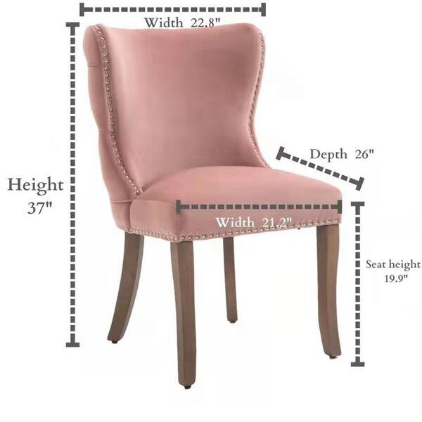 Modern Set of 2 upholstered wingback dining chair Bed Bath & Beyond