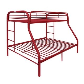 Tritan Twin/Full Bunk Bed, Red