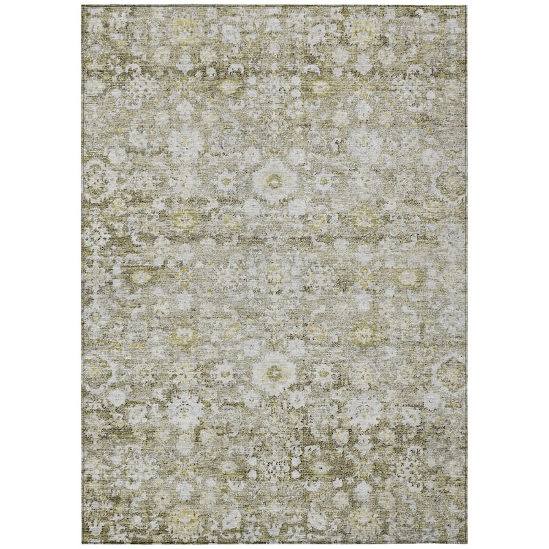 HomeRoots Oriental Traditional Rectangle Outdoor Rug