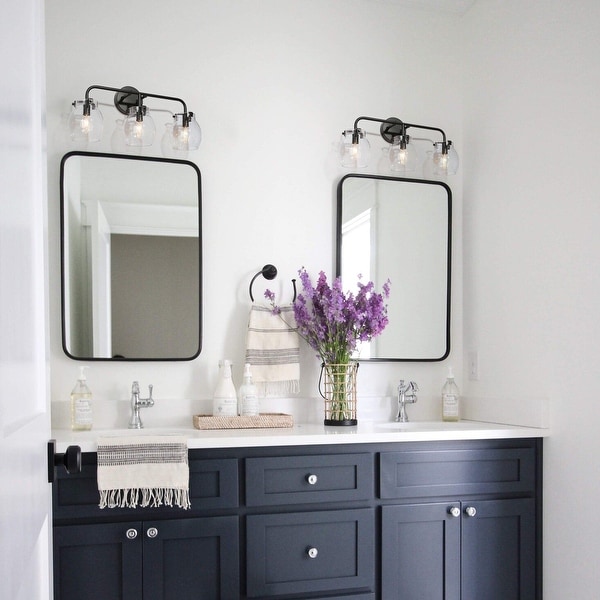 Modern farmhouse bathroom sconces hot sale