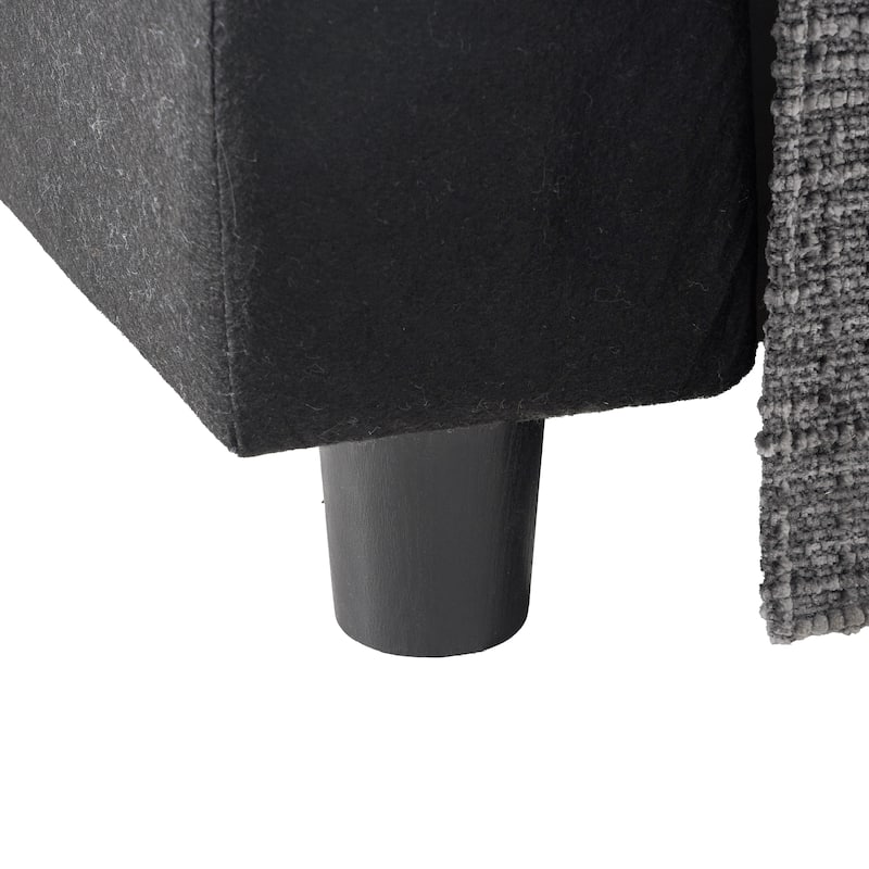 GDFStudio - 93.7" Modular Chenille Sectional Sofa Bed with USB