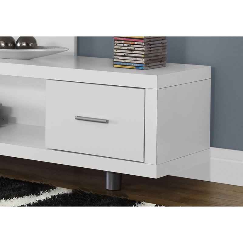 Modern 60" TV Console, Art-Deco Design with Storage Cabinet, Media Entertainment Center for Living Room/Bedroom