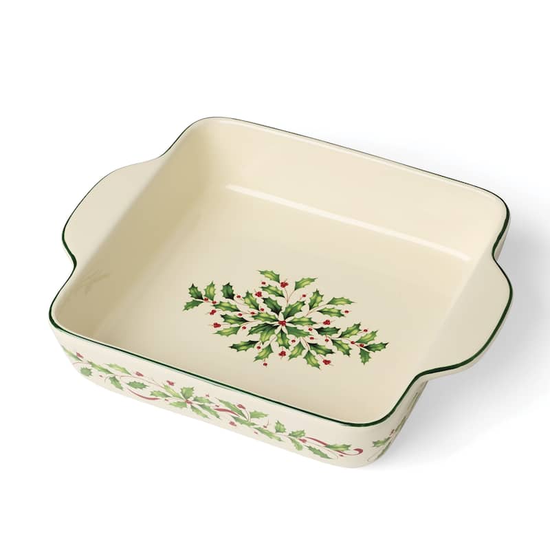 Lenox Holiday Square Baking Dish - 11"L x 9"W x 2.5"H; 1.5 Quarts