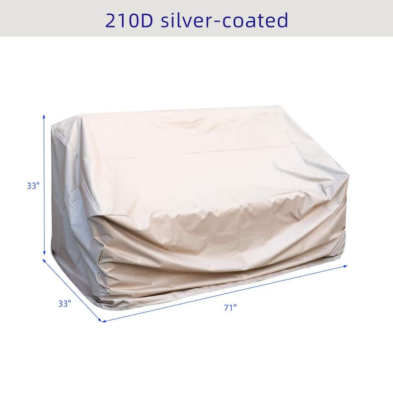 6-piece Wicker Outdoor Patio Furniture Set Swivel Chairs with Ottoman