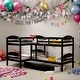 preview thumbnail 1 of 11, Simple Twin over Twin L-Shaped Bunk Bed with Trundle