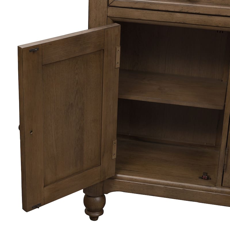 Americana Farmhouse Dusty Taupe Hall Buffet