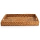 preview thumbnail 3 of 4, Martha Stewart 16 Inch Rattan Woven Serving Tray