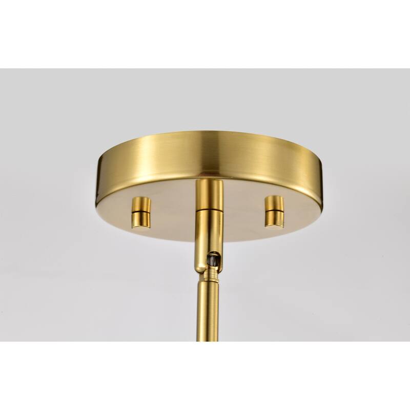 Clear Dimpled Cylindrical Glass Pendant Ceiling Light - 12in