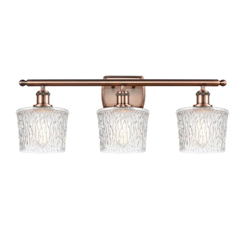 Innovations Lighting Niagra 3 Light 26" Wide Bathroom Vanity Light - Antique Copper / Clear