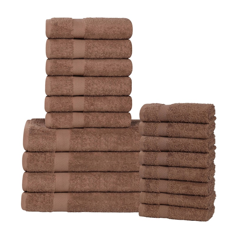 Superior Franklin Cotton Lightweight 18-Piece Assorted Towel Set