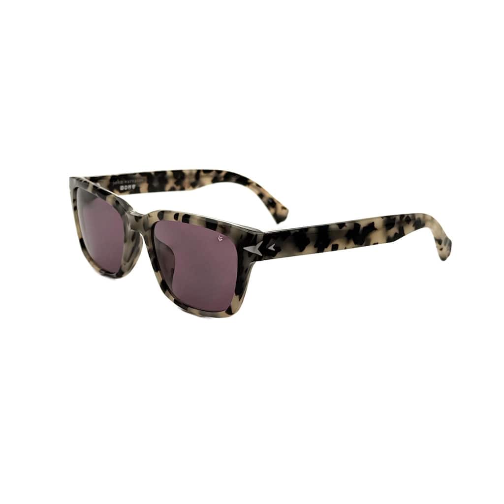 John Varvatos Men's 54mm Cream Havana Sunglasses SJV561-540HAV