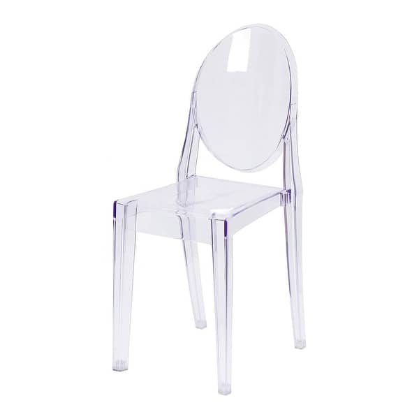 slide 2 of 5, Ghost Armless Chair - H35.5xW15.5xD19.5 Single - H35.5xW15.5xD19.5 - Clear