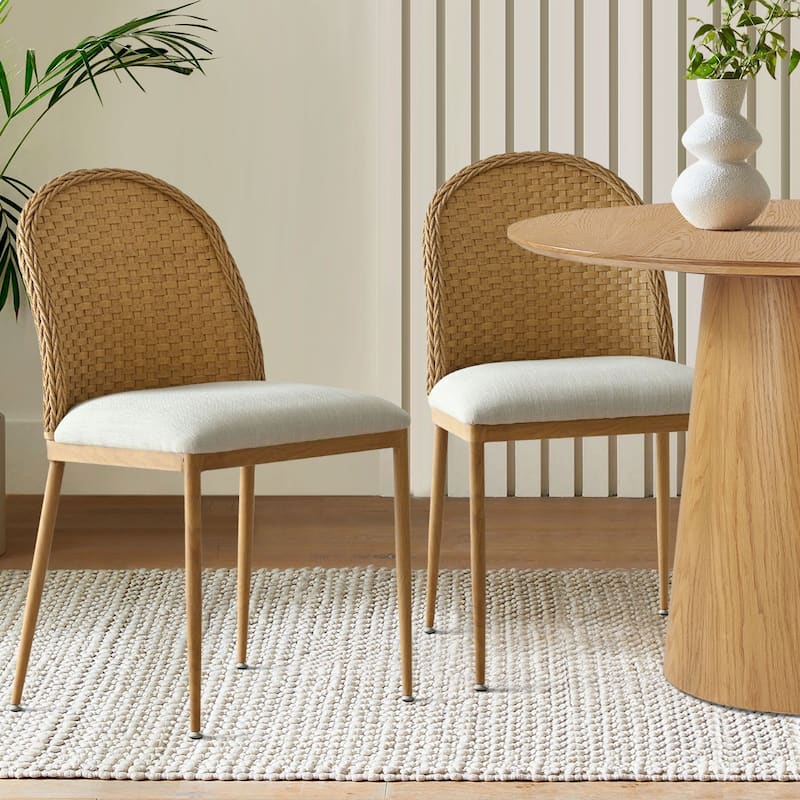 Coastal Rattan Dining Chair (Set of 2)