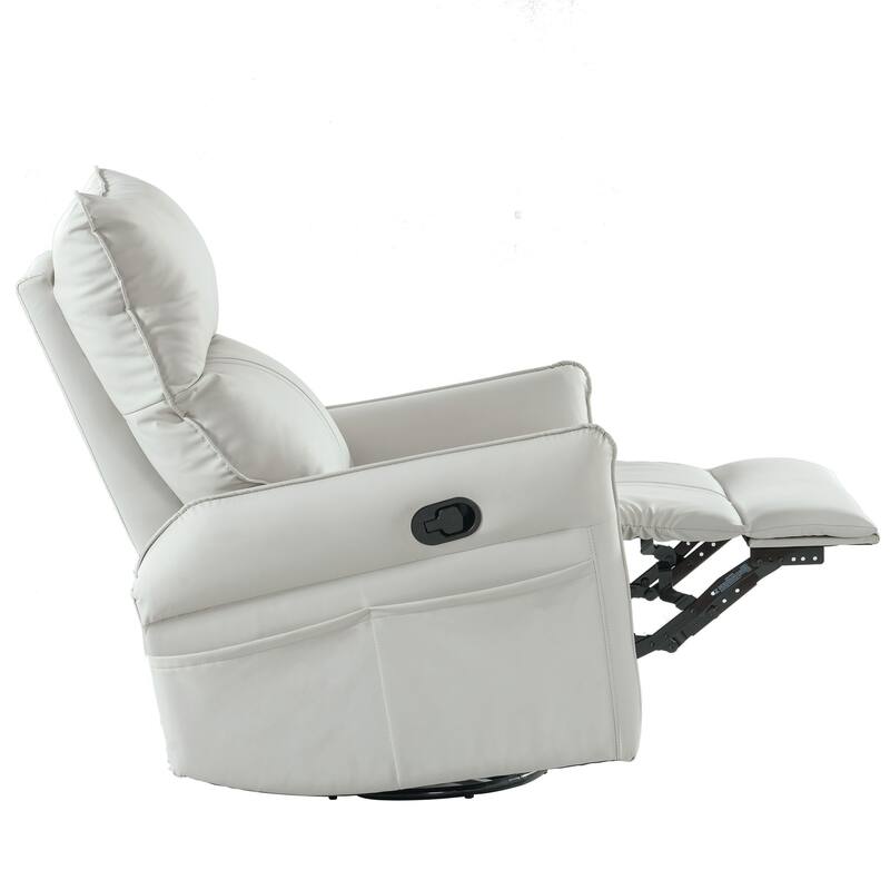 Modern Small Rocking Swivel Recliner Chair for Bedroom