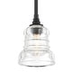 preview thumbnail 1 of 9, Crystorama Lighting Group GRG-1040 Gregory 5" Wide Mini Pendant / Matte Black
