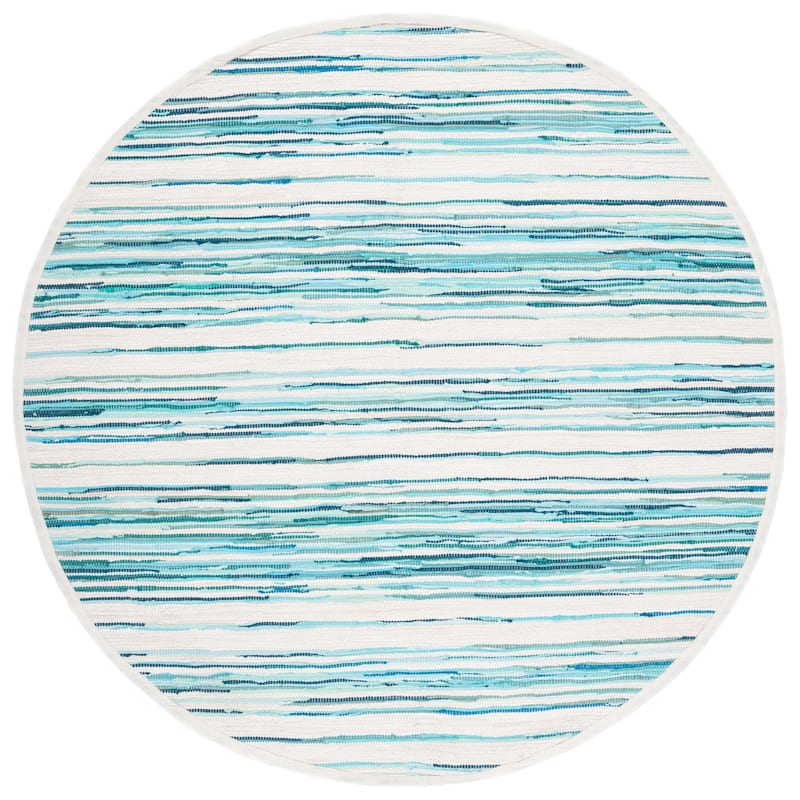 SAFAVIEH Handmade Rag Rug Jakayla with Fringe Casual Stripe