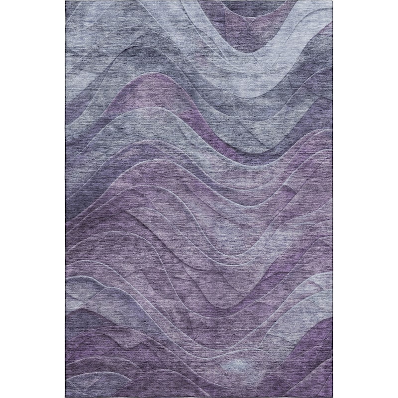Premium Washable Super Soft Modern Waves Mayfield Rug