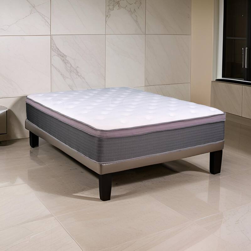 Cari 12 Inch Hybrid California King Mattress, Gel Memory Foam, Pocket Coils