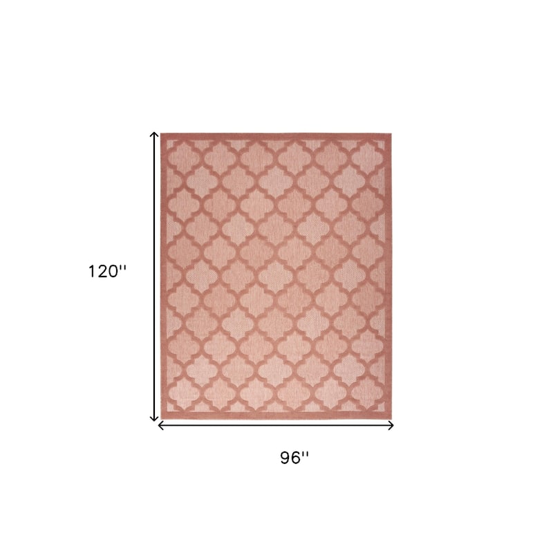 HomeRoots Contemporary Rectangle Outdoor Rug - 8' X 10'