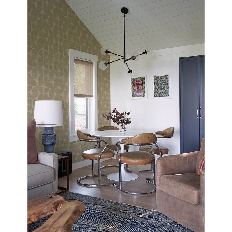 A-Street Prints Baxter Honey Semicircle Mosaic Wallpaper