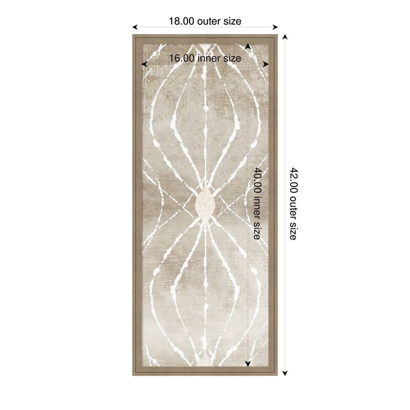 Amanti Art Framed Fabric Pinboard Mesmerizing Geometrics II by Emma Peal Printed Bulletin Board - Board Size 16 x 40