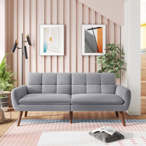 TiramisuBest Loveseat Sofa Bed Upholstery Fabric Linen foam fill