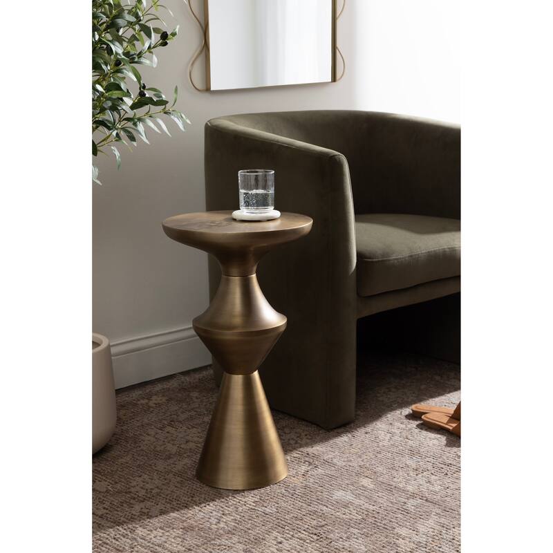 Kate and Laurel Zavalia Metal Side Table - 13x13x22