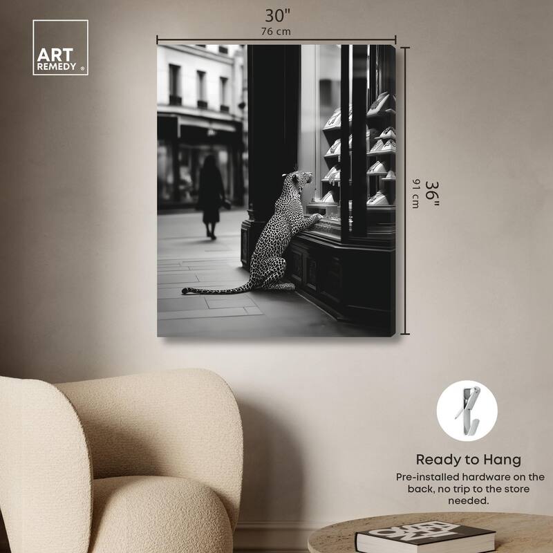 Jewels and Jaws Canvas by Art Remedy, Gallery Wrapped