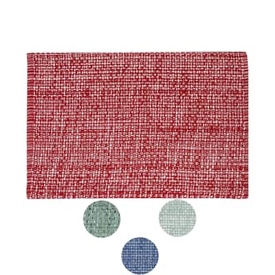 Sweet Home Collection Two Tone Cotton Woven 13x19 Placemats