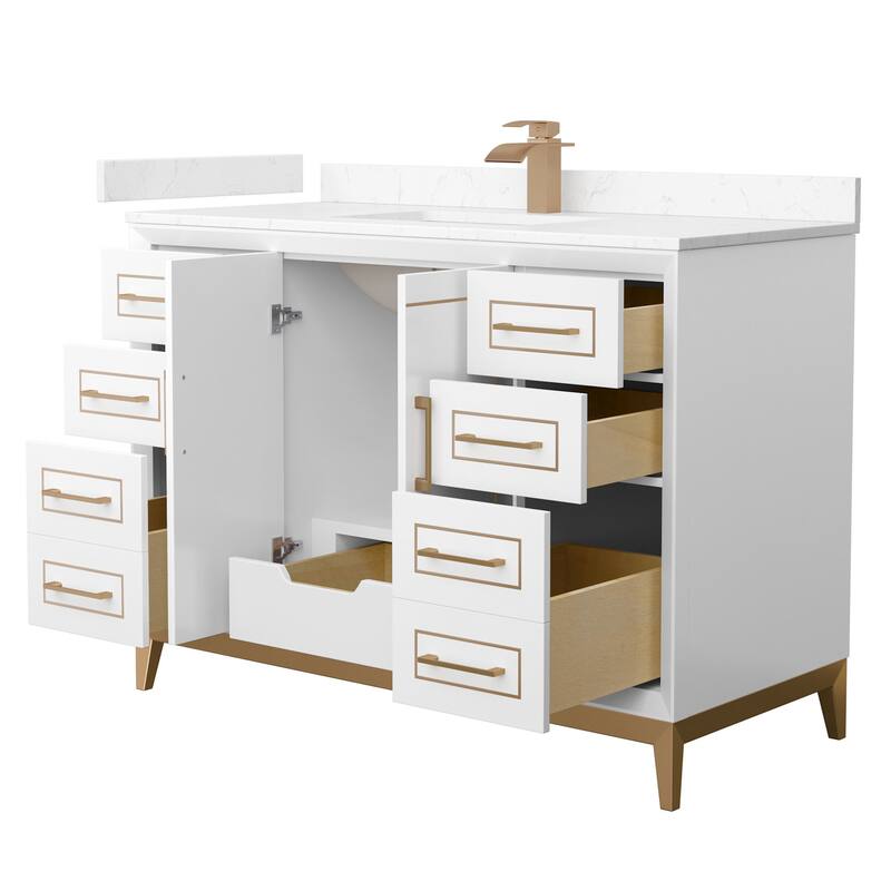 Wyndham Collection WCH515148S-VCA-UNSMXX Marlena 48" Free Standing