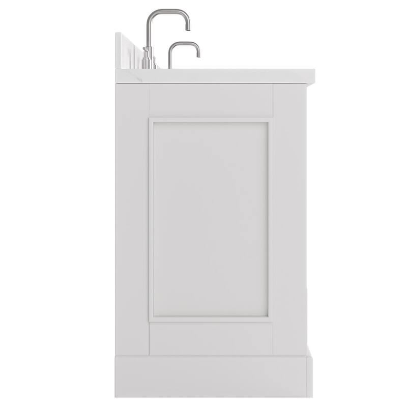 Ariel M072DCQOVO Stafford 72" Free Standing Double Basin Vanity Set