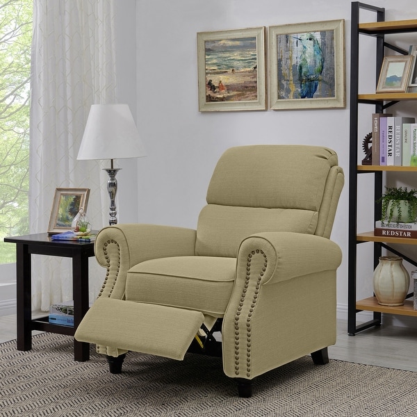 Copper Grove Jessie Tan Push Back Recliner Chair. Opens flyout.