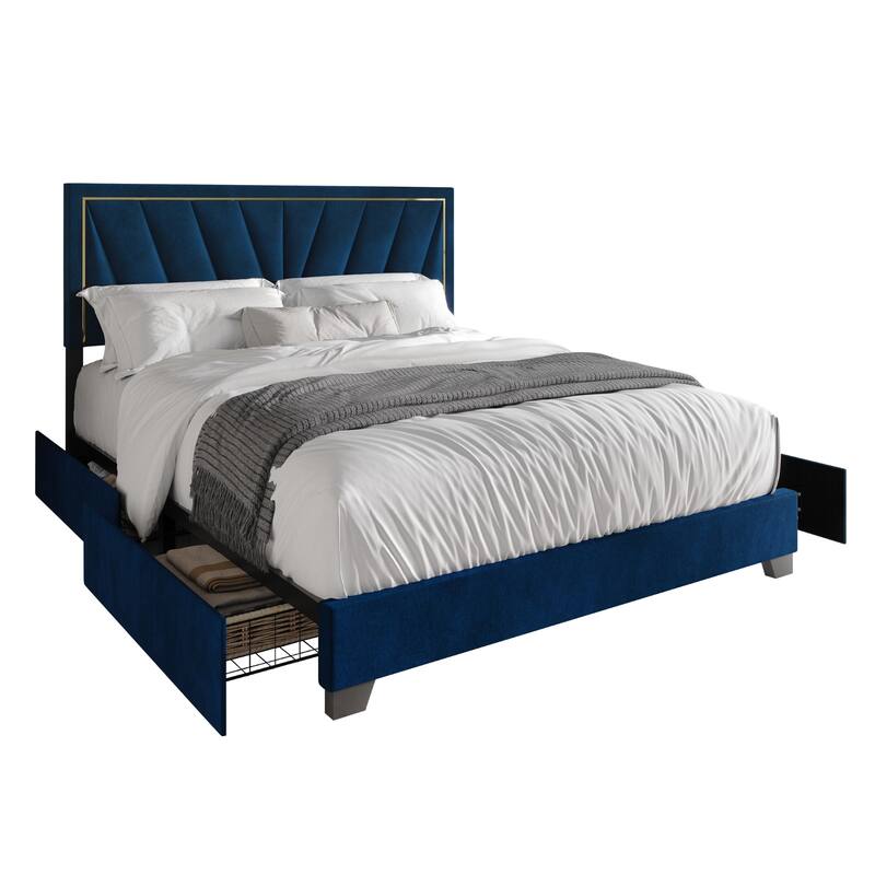 Valdez Upholstered Storage Platform Bed