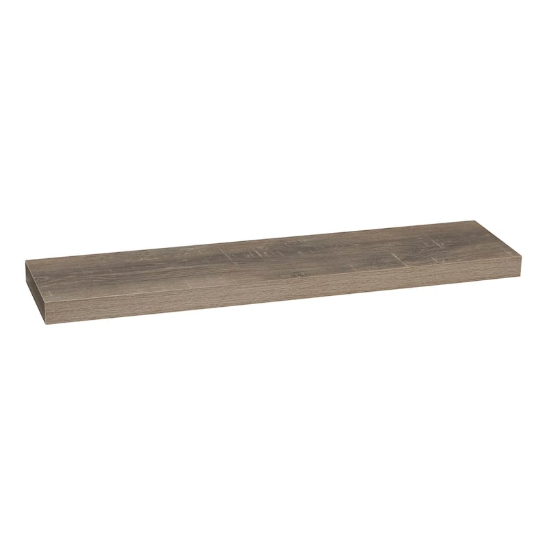 Household Essentials Ashwood Floating Shelf for Wall - 7.5"L x 32.0"W x 1.5"H - 7.5"L x 32.0"W x 1.5"H - Ashwood
