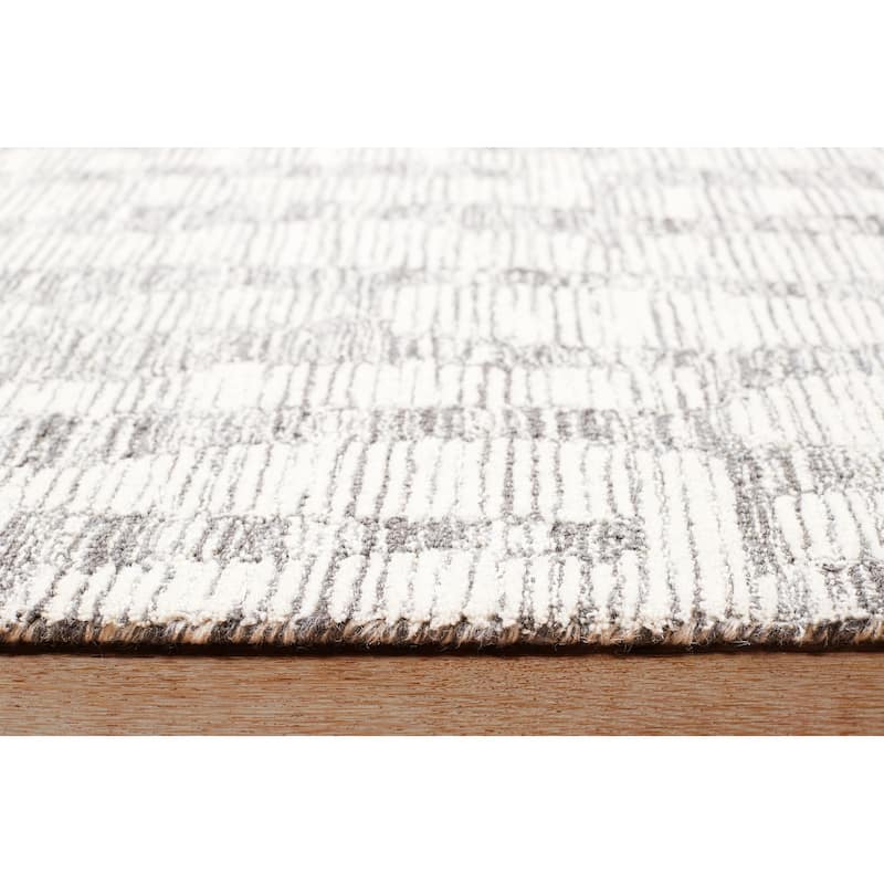 Terra by Obeetee Shadows Stripe Charcoal Rug