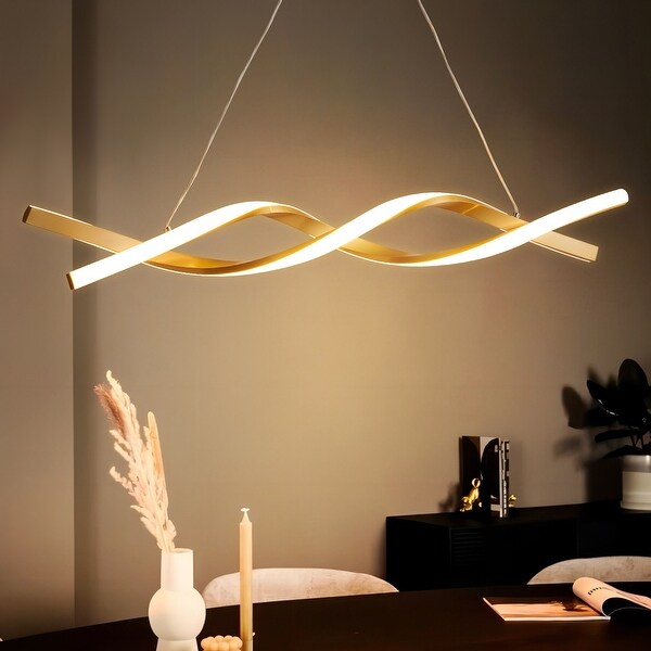 Curved pendant light top