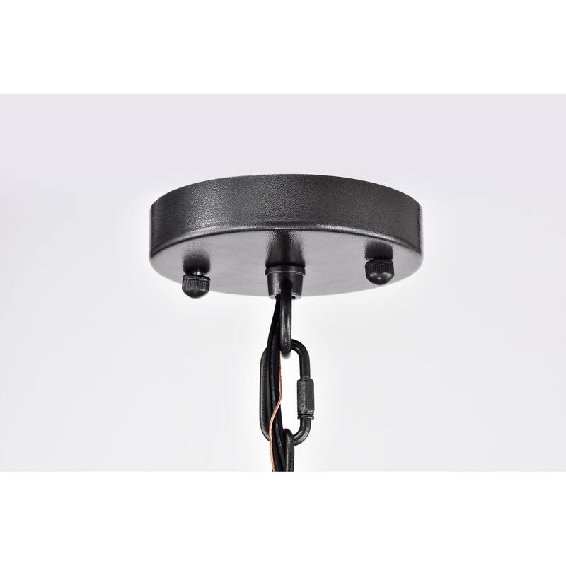 Nate Wood Grain+Smith Iron 24-Light 47-Inch Round Wagon Wheel Chandelier