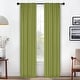 preview thumbnail 62 of 198, Superior Solid Machine Washable Room Darkening Curtains with Back Tabs, Set of 2 26" x 84" - Sage