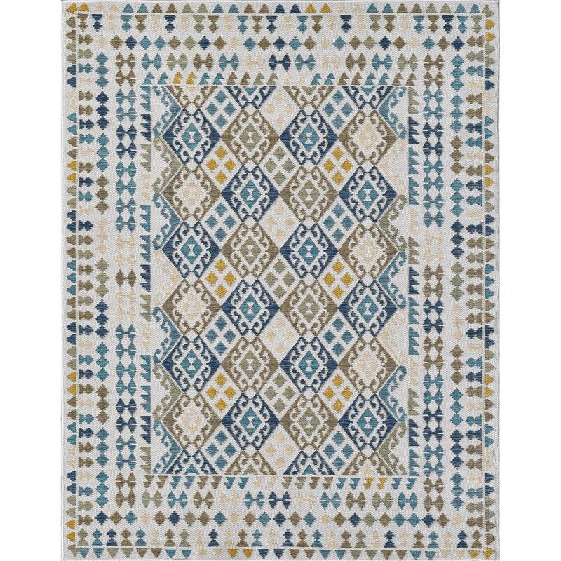 Domani Novarro Casual In Morocco Reversible Indoor/Outdoor Area Rug - 7'10" x 10'