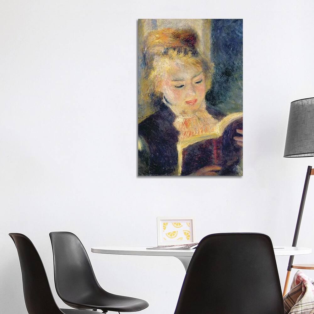 iCanvas "Girl Reading, 1874 " by Pierre-Auguste Renoir Canvas Print